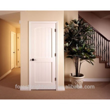 White color stairwell molded wooden door with hardware, storage room door with hardware S10-1009